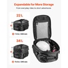 image:imageVEVOR Motorcycle Tail Bag 30L Motorcycle Rear Seat Bag with Waterproof Rain Cover Outdoor Sports Motorbike Luggage Storage Trunk Rack Backpack with Shoulder Straps Universal Fit Rear Racks BlackTail Bag  Fabric  2234L