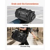 image:imageVEVOR Motorcycle Tail Bag 30L Motorcycle Rear Seat Bag with Waterproof Rain Cover Outdoor Sports Motorbike Luggage Storage Trunk Rack Backpack with Shoulder Straps Universal Fit Rear Racks BlackTail Bag  Fabric  4060L