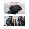 image:imageVEVOR Motorcycle Tail Bag 30L Motorcycle Rear Seat Bag with Waterproof Rain Cover Outdoor Sports Motorbike Luggage Storage Trunk Rack Backpack with Shoulder Straps Universal Fit Rear Racks BlackTail Bag  Fabric  30L