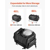 image:imageVEVOR Motorcycle Tail Bag 30L Motorcycle Rear Seat Bag with Waterproof Rain Cover Outdoor Sports Motorbike Luggage Storage Trunk Rack Backpack with Shoulder Straps Universal Fit Rear Racks BlackTail Bag  Fabric  4060L