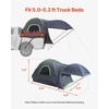 image:imageVEVOR Pickup Truck Tent Fits 5082 ft Truck Tents for Camping Waterproof PU2000 mm 23 Person Sleeping Truck Bed Tent Sturdy Truck Bed Camper Shell with Expandable Awning Rainfly Storage Bag5052 ft
