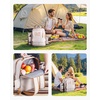 image:imageVEVOR Picnic Backpack Beach Picnic Backpack Bag for 2 Person with Insulated Cooler Compartment Detachable BottleWine Holder Lightweight Blanket Plates amp Cutlery Set for Hiking Camping Navy Bluesingle layer for 4  gray