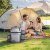 image:imageVEVOR Picnic Backpack Beach Picnic Backpack Bag for 2 Person with Insulated Cooler Compartment Detachable BottleWine Holder Lightweight Blanket Plates amp Cutlery Set for Hiking Camping Navy Bluedouble layer for 4  gray