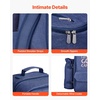 image:imageVEVOR Picnic Backpack Beach Picnic Backpack Bag for 2 Person with Insulated Cooler Compartment Detachable BottleWine Holder Lightweight Blanket Plates amp Cutlery Set for Hiking Camping Navy Bluesingle layer for 4  blue
