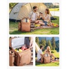 image:imageVEVOR Picnic Backpack Beach Picnic Backpack Bag for 2 Person with Insulated Cooler Compartment Detachable BottleWine Holder Lightweight Blanket Plates amp Cutlery Set for Hiking Camping Navy Bluedouble layer for 4  browne
