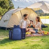 image:imageVEVOR Picnic Backpack Beach Picnic Backpack Bag for 2 Person with Insulated Cooler Compartment Detachable BottleWine Holder Lightweight Blanket Plates amp Cutlery Set for Hiking Camping Navy Bluesingle layer for 2  blue