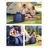 image:imageVEVOR Picnic Backpack Beach Picnic Backpack Bag for 2 Person with Insulated Cooler Compartment Detachable BottleWine Holder Lightweight Blanket Plates amp Cutlery Set for Hiking Camping Navy Bluesingle layer for 2  blue