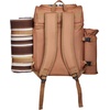 image:imageVEVOR Picnic Backpack Beach Picnic Backpack Bag for 2 Person with Insulated Cooler Compartment Detachable BottleWine Holder Lightweight Blanket Plates amp Cutlery Set for Hiking Camping Navy Bluedouble layer for 4  browne
