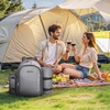 image:imageVEVOR Picnic Backpack Beach Picnic Backpack Bag for 2 Person with Insulated Cooler Compartment Detachable BottleWine Holder Lightweight Blanket Plates amp Cutlery Set for Hiking Camping Navy Bluesingle layer for 2  gray