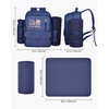 image:imageVEVOR Picnic Backpack Beach Picnic Backpack Bag for 2 Person with Insulated Cooler Compartment Detachable BottleWine Holder Lightweight Blanket Plates amp Cutlery Set for Hiking Camping Navy Bluesingle layer for 4  blue