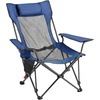 image:imageVEVOR Reclining Camping Chair 4 Adjustable Positions Portable Folding Lounger for Adults Mesh Beach Chair with Footrest amp Plush Cushion Supports 220 lbs Heavy Duty Camp Chairs for Patio BlueBlue