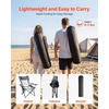 image:imageVEVOR Reclining Camping Chair 4 Adjustable Positions Portable Folding Lounger for Adults Mesh Beach Chair with Footrest amp Plush Cushion Supports 220 lbs Heavy Duty Camp Chairs for Patio BlueGrey