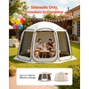 image:imageVEVOR Sidewalls for Screen House Gazebo for VEVOR 12 x 11 ft Screen House Tent Sun Protection 551 x 459 ft 300D Oxford SilverCoated Fabric Pack of 3 Not Include Tent for Outdoor Activitiesfor 12x11 ft Popup Tent