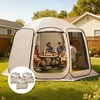 image:imageVEVOR Sidewalls for Screen House Gazebo for VEVOR 12 x 11 ft Screen House Tent Sun Protection 551 x 459 ft 300D Oxford SilverCoated Fabric Pack of 3 Not Include Tent for Outdoor Activitiesfor 12x11 ft Popup Tent