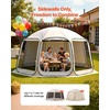 image:imageVEVOR Sidewalls for Screen House Gazebo for VEVOR 12 x 11 ft Screen House Tent Sun Protection 551 x 459 ft 300D Oxford SilverCoated Fabric Pack of 3 Not Include Tent for Outdoor Activitiesfor 15x138 ft Popup Tent