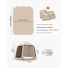 image:imageVEVOR Sidewalls for Screen House Gazebo for VEVOR 12 x 11 ft Screen House Tent Sun Protection 551 x 459 ft 300D Oxford SilverCoated Fabric Pack of 3 Not Include Tent for Outdoor Activitiesfor 10x92 ft Popup Tent
