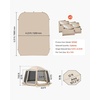 image:imageVEVOR Sidewalls for Screen House Gazebo for VEVOR 12 x 11 ft Screen House Tent Sun Protection 551 x 459 ft 300D Oxford SilverCoated Fabric Pack of 3 Not Include Tent for Outdoor Activitiesfor 12x11 ft Popup Tent