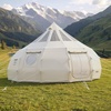 image:imageVEVOR Canvas Bell Tent 4 Seasons Yurt Tent for Camping with Stove Jack Waterproof Breathable with Zipped Detachable Floor Family Camping Glamping Outdoor Hunting PartyBeige