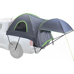 image:imageVEVOR Pickup Truck Tent Fits 5082 ft Truck Tents for Camping Waterproof PU2000 mm 23 Person Sleeping Truck Bed Tent Sturdy Truck Bed Camper Shell with Expandable Awning Rainfly Storage Bag5052 ft