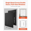 image:imageVEVOR 2 Pcs Sound Dampening Blankets Soundproof Curtains with 96 x 80 in Soundproof Blanket with Grommets Studio Grommeted Blanket for Window Door Light Blocker Music Recording Black96W x 96L Pack of 1