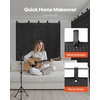 image:imageVEVOR 2 Pcs Sound Dampening Blankets Soundproof Curtains with 96 x 80 in Soundproof Blanket with Grommets Studio Grommeted Blanket for Window Door Light Blocker Music Recording Black80 x 48 in