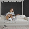image:imageVEVOR 2 Pcs Sound Dampening Blankets Soundproof Curtains with 96 x 80 in Soundproof Blanket with Grommets Studio Grommeted Blanket for Window Door Light Blocker Music Recording Black96W x 96L Pack of 1