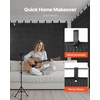 image:imageVEVOR 2 Pcs Sound Dampening Blankets Soundproof Curtains with 96 x 80 in Soundproof Blanket with Grommets Studio Grommeted Blanket for Window Door Light Blocker Music Recording Black96W x 96L Pack of 1