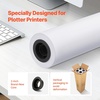 image:imageVEVOR 24 in x 150 ft Plotter Paper 6 Rolls 20 LB Bond Architectural DE 2496 Sheets White Uncoated Biodegradable 94 Opacity Ideal for CAD Engineering GIS Maps amp Architectural Designs36 in x 150 ft
