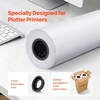 image:imageVEVOR 24 in x 150 ft Plotter Paper 6 Rolls 20 LB Bond Architectural DE 2496 Sheets White Uncoated Biodegradable 94 Opacity Ideal for CAD Engineering GIS Maps amp Architectural Designs24 in x 500 ft