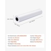 image:imageVEVOR 24 in x 150 ft Plotter Paper 6 Rolls 20 LB Bond Architectural DE 2496 Sheets White Uncoated Biodegradable 94 Opacity Ideal for CAD Engineering GIS Maps amp Architectural Designs24 in x 300 ft