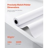 image:imageVEVOR 24 in x 150 ft Plotter Paper 6 Rolls 20 LB Bond Architectural DE 2496 Sheets White Uncoated Biodegradable 94 Opacity Ideal for CAD Engineering GIS Maps amp Architectural Designs24 in x 300 ft