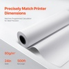 image:imageVEVOR 24 in x 150 ft Plotter Paper 6 Rolls 20 LB Bond Architectural DE 2496 Sheets White Uncoated Biodegradable 94 Opacity Ideal for CAD Engineering GIS Maps amp Architectural Designs24 in x 500 ft