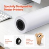 image:imageVEVOR 24 in x 150 ft Plotter Paper 6 Rolls 20 LB Bond Architectural DE 2496 Sheets White Uncoated Biodegradable 94 Opacity Ideal for CAD Engineering GIS Maps amp Architectural Designs24 in x 150 ft