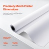 image:imageVEVOR 24 in x 150 ft Plotter Paper 6 Rolls 20 LB Bond Architectural DE 2496 Sheets White Uncoated Biodegradable 94 Opacity Ideal for CAD Engineering GIS Maps amp Architectural Designs36 in x 150 ft
