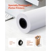 image:imageVEVOR 24 in x 150 ft Plotter Paper 6 Rolls 20 LB Bond Architectural DE 2496 Sheets White Uncoated Biodegradable 94 Opacity Ideal for CAD Engineering GIS Maps amp Architectural Designs30 in x 500 ft