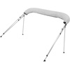 image:imageVEVOR 3 Bow Boat Bimini Tops 600D Polyester Canopy with Aluminum Alloy Frame Waterproof amp Sun Shade Boat Awning Canopy with Storage Bag 2 Support Poles 4 Straps 6Lx6772Wx46H Pacific BlueLight Grey