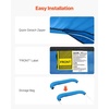 image:imageVEVOR 3 Bow Boat Bimini Tops 600D Polyester Canopy with Aluminum Alloy Frame Waterproof amp Sun Shade Boat Awning Canopy with Storage Bag 2 Support Poles 4 Straps 6Lx6772Wx46H Pacific BluePacific Bluetop cover replace