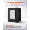 image:imageVEVOR 3D Printer Enclosure with Ventilation Dustproof Waterproof Large Size 600D Oxford Cloth 3D Printer Tent Constant Temperature Protective Case with LED Designed for Bambu Lab A1 Combo GreyBlack
