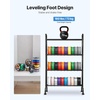 image:imageVEVOR 3D Printer Filament Storage Rack 4 Tier Heavy Duty Storage Shelf Rolling Filament Spool Holders Racks with Wheels Filaments Organzied for 3D Printing Station Office Workshop Shelf Only4 Tier
