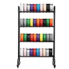 image:imageVEVOR 3D Printer Filament Storage Rack 4 Tier Heavy Duty Storage Shelf Rolling Filament Spool Holders Racks with Wheels Filaments Organzied for 3D Printing Station Office Workshop Shelf Only4 Tier