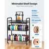 image:imageVEVOR 3D Printer Filament Storage Rack 4 Tier Heavy Duty Storage Shelf Rolling Filament Spool Holders Racks with Wheels Filaments Organzied for 3D Printing Station Office Workshop Shelf OnlyStorage with table