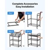 image:imageVEVOR 3D Printer Filament Storage Rack 4 Tier Heavy Duty Storage Shelf Rolling Filament Spool Holders Racks with Wheels Filaments Organzied for 3D Printing Station Office Workshop Shelf OnlyStorage with table