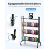 image:imageVEVOR 3D Printer Filament Storage Rack 4 Tier Heavy Duty Storage Shelf Rolling Filament Spool Holders Racks with Wheels Filaments Organzied for 3D Printing Station Office Workshop Shelf Only4 Tier