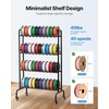 image:imageVEVOR 3D Printer Filament Storage Rack 4 Tier Heavy Duty Storage Shelf Rolling Filament Spool Holders Racks with Wheels Filaments Organzied for 3D Printing Station Office Workshop Shelf Only4 Tier