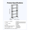 image:imageVEVOR 3D Printer Filament Storage Rack 5 Tier Heavy Duty Storage Shelves for 3D Printing Filaments Filament Spool Holders Racks for 3D Printing Studio Home Studio Office Workshop Shelf Only5Tier