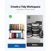 image:imageVEVOR 3D Printer Filament Storage Rack 5 Tier Heavy Duty Storage Shelves for 3D Printing Filaments Filament Spool Holders Racks for 3D Printing Studio Home Studio Office Workshop Shelf Only2Tier