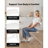 image:imageVEVOR 4 Pack Folding Chairs Foldable Plastic Chair with Reinforced Metal Frame Heavy Duty Portable Party Chairs Stackable Indoor Outdoor Seat wNonSlip Feet for Event Dining Patio 350lbs CapacityWhite Plastic