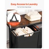 image:imageVEVOR 4 Tiers Laundry Sorter Tall Laundry Hamper with Shelves and Hooks 2 Section Freestanding Basket Organizer Storage with 600D Oxford Cloth Bags and Ladder Shelves for Dirty Clothes Bathroom2 Tiers