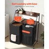 image:imageVEVOR 4 Tiers Laundry Sorter Tall Laundry Hamper with Shelves and Hooks 2 Section Freestanding Basket Organizer Storage with 600D Oxford Cloth Bags and Ladder Shelves for Dirty Clothes Bathroom2 Tiers