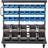 image:imageVEVOR 5Tier Rolling Bin Storage Rack 12 Organizer Bins Bin Rack Storage Steel Wire Shelving System with Wheels Mobile Tool Organizer for Garage Warehouse Office Restaurant Classroom Kitchen5Tier 68 Bins